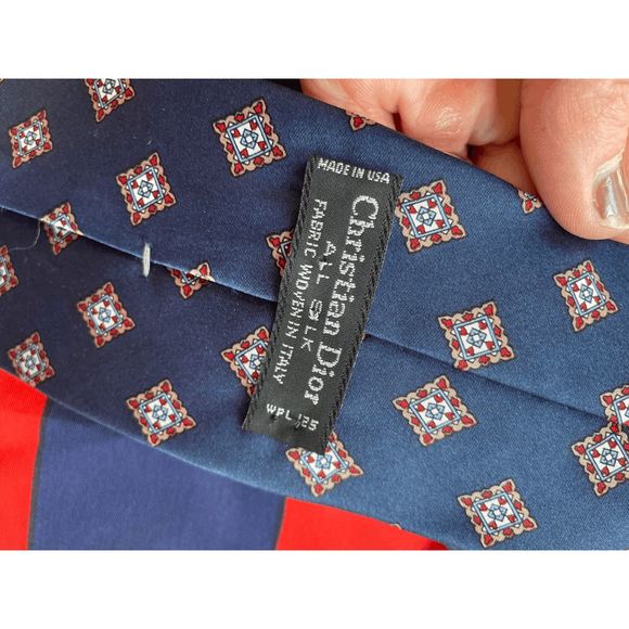 Dior Other - Christian Dior Striped Silk Tie